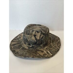 Panama Jack Safari Hat Green Tan Camo Camouflage Large Hunting Hiking Outdoors
